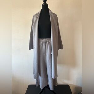 Danny Zhang Creation Gray over sized pants and blazer